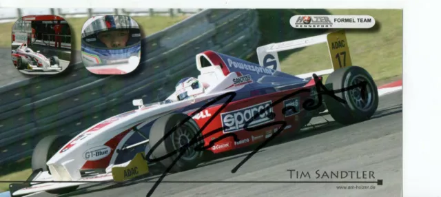 Autogramm - Tim Sandtler (Motorsport)