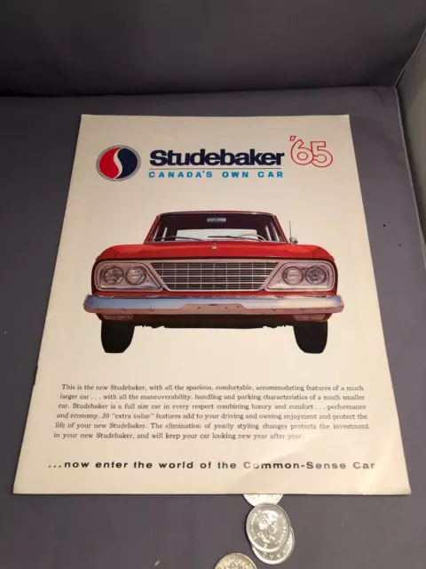 Vintage 1965 Studebaker  dealer Car Sales Brochure Catalog Automotive automobile