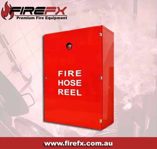 Fire Hose Reel Cabinet With Lock And Back 2