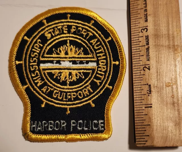 Vintage Gulfport Mississippi Harbor Police Patch