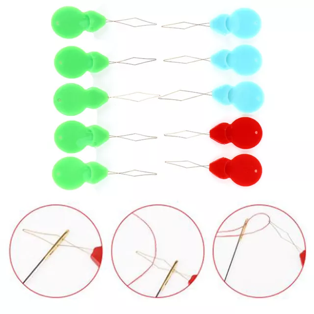  42 Pieces Plastic Needle Threaders, Gourd Shaped Wire Loop DIY  Needle Threaders Hand Machine Sewing Tool Needle Threader for Sewing  Crafting Knitting Craft,6 Colors