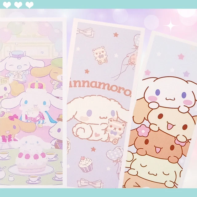 SET OF 3 Sanrio Cinnamoroll Bookmarks Cute Kawaii Card for Book Diary ...