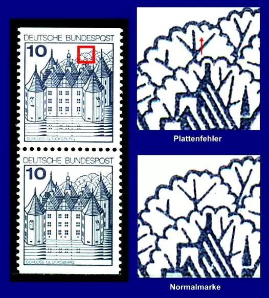 913 I PF I ** Dauerserie Burgen und Schlösser, 10 Pf.