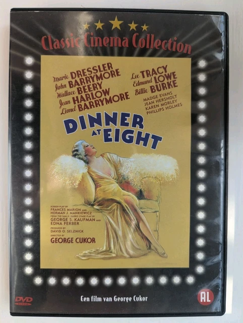 DINNER AT EIGHT 1933 (DVD) George Cukor, Jean Harlow, Dutch import ...
