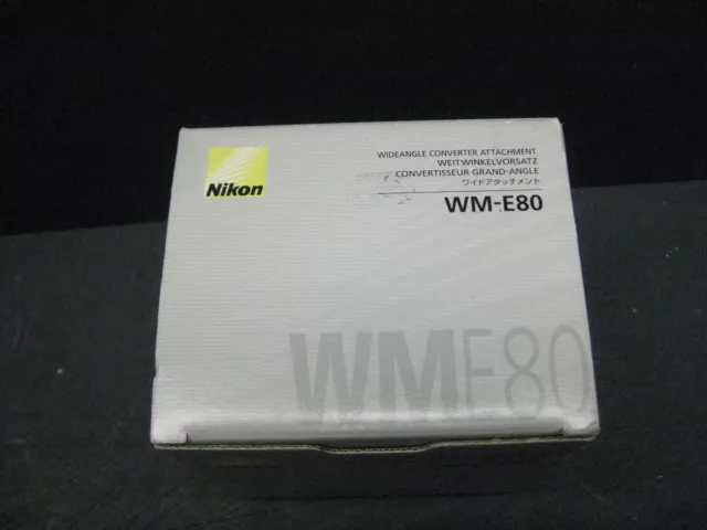 Nikon WM-E80 wide angle lens for Coolpix 8800 new old stock 25660 wm-e80 lens