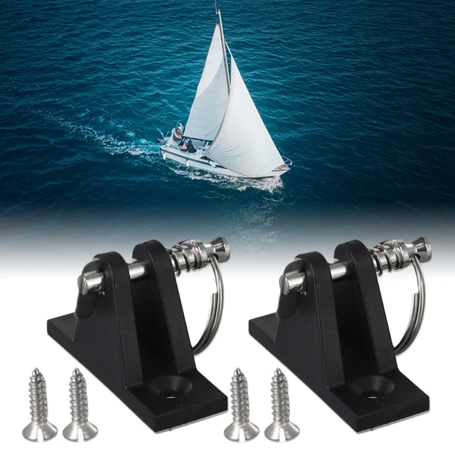 EASY AND SECURE Boat Bimini Top Installation with Nylon Deck Hinge Side