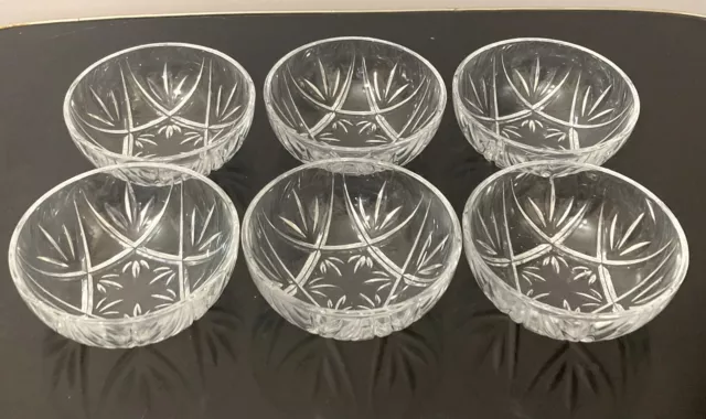 LOT de 6 COUPELLES en verre pour apéritif entrée dessert