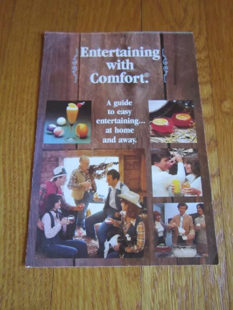 Vtg Southern Comfort Entertaining Paper Cocktail Recipe Book Pamphlet Ribs 1980s