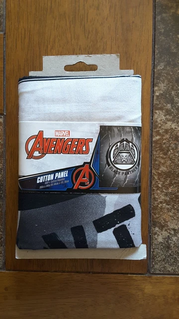 Marvel Avengers Black Panther Cotton Fabric Panel, 36" x 44"