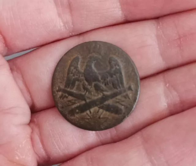 Bouton artillerie impériale Napoléon 1er