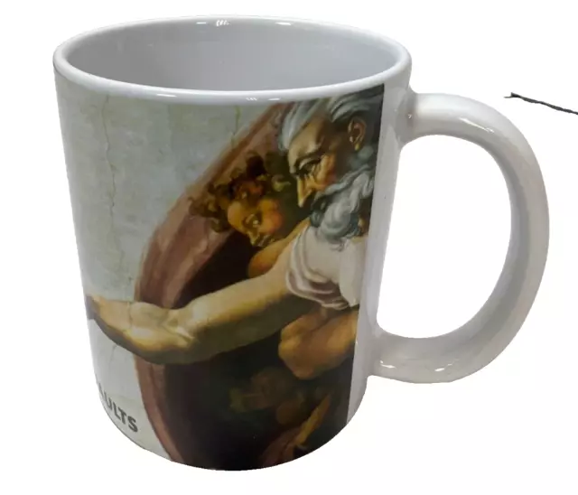 Michelangelo A Different View Vatican Museums EXHIBIT Art Genuine Touch Mug 11Oz