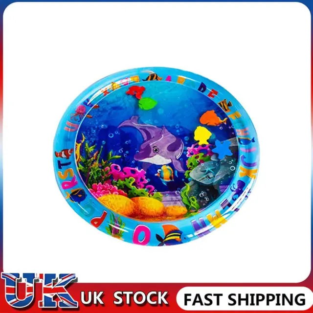 Animal Water Mat PVC Baby Water Play Mat Double Edge (Round Dolphin)