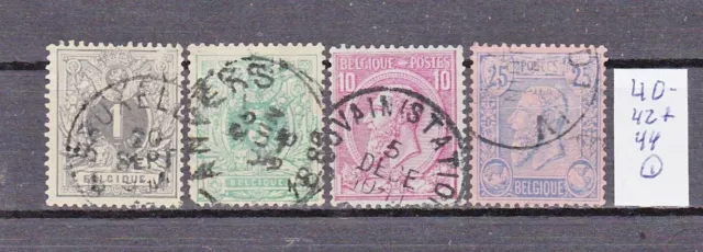 Briefmarken Belgien: Mi. Nr. Lot 40-42+44  gestempelt