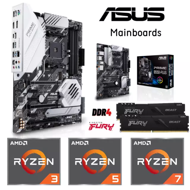 PC Aufrüstkit Bundle mit AMD Ryzen der 5. Gen mit ASUS Prime DDR4 Motherboards