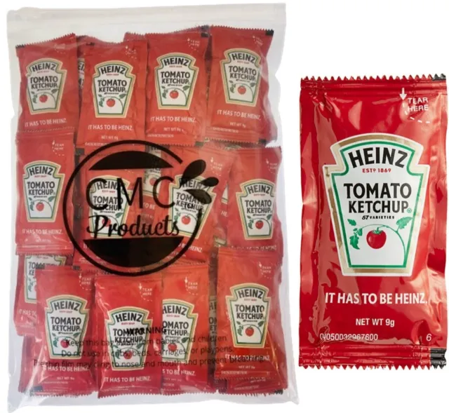 Heinz Ketchup Packets (9g) – 50 Count - Ketchup Condiment Packs in CMC Products