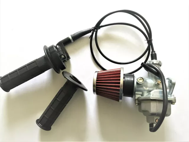 Carburetor & Throttle Cable Handle Casting Assembly for Honda XR100 XR100R Bike