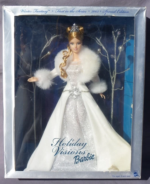 Mattel Barbie 2003 Winter Fantasy Holiday Visions Barbie A/A Special Edition