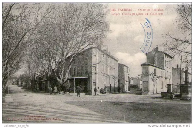 Cpa 84 - Valreas - Quartier L´ortalon, Cours Tivoli Et Route De Vinsobres