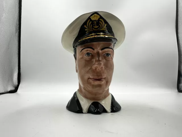 Royal Winton King George VI Grimwades Creamer Character Toby Jug 3.5"