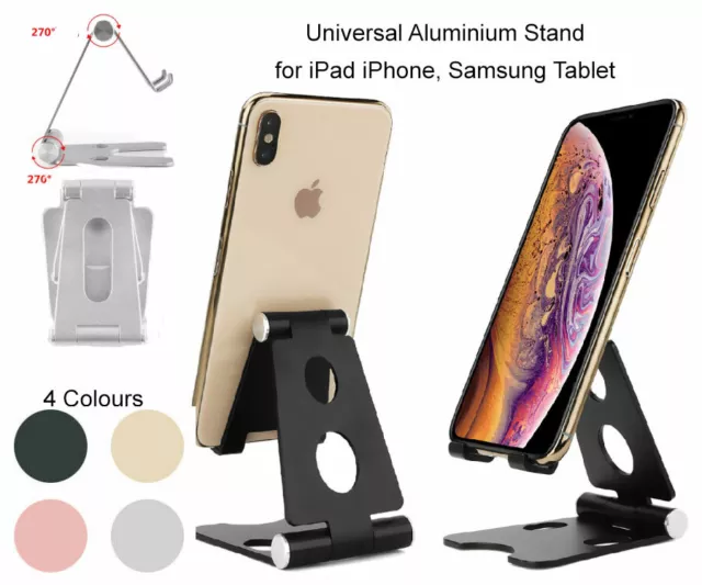 Universal Aluminium Desktop Desk Stand iPad Tablet iPhone Samsung LG  Holder