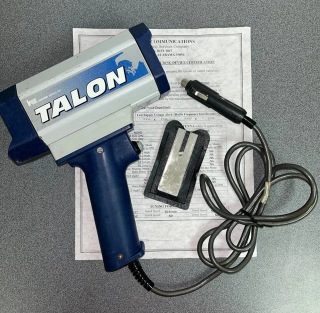 Kustom Signals Talon Traffic Radar Speed Gun Frequency Ka Band 