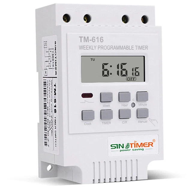 TM616W-2 30A 220V Electronic Weekly Programmable Digital Time Switch Relay  F4J5