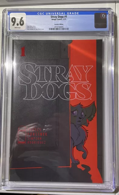 Stray Dogs #1 (2021) CGC 9.6 Acetate Cover Variant One Per Store Image Comics
