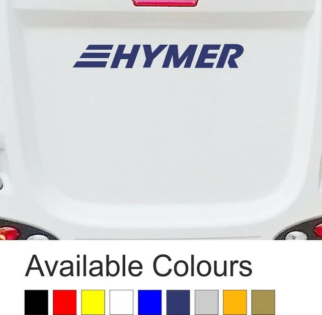 HYMER MOTORHOME StickerDecalGraphic Blue Front Rear FREE POST