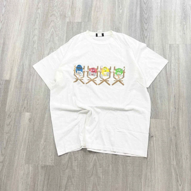 VINTAGE 90s M&M Candy Movie Promo Shirt Size Extra Large XL White Single Stitch