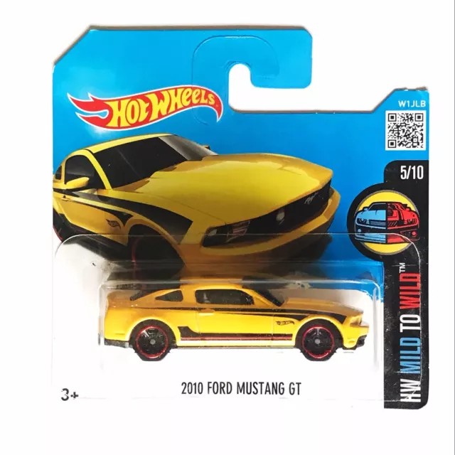 2016 HOT WHEELS l ger sauvage 2010 Ford Mustang GT jaune moul