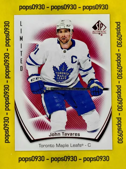 John Tavares, Toronto Maple Leafs, 2022, SP Authentic, Limited, red, #40