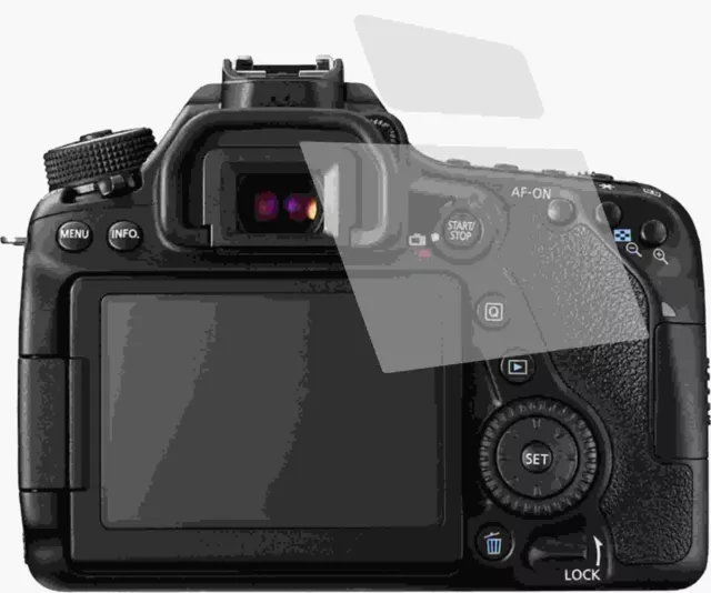 6x Protector de pantalla LCD TRANSPARENTE para Canon EOS 80D