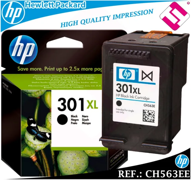 Inchiostro Nera 301XL Original Stampanti HP Cartuccia hewlett packard CH563EE
