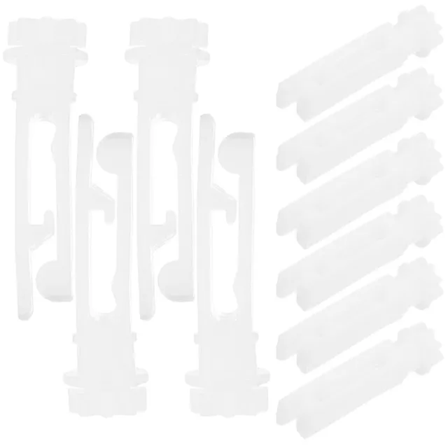 40 Pcs Weiß Plastik Vorhang Ersatzstange Vertikaljalousienteile