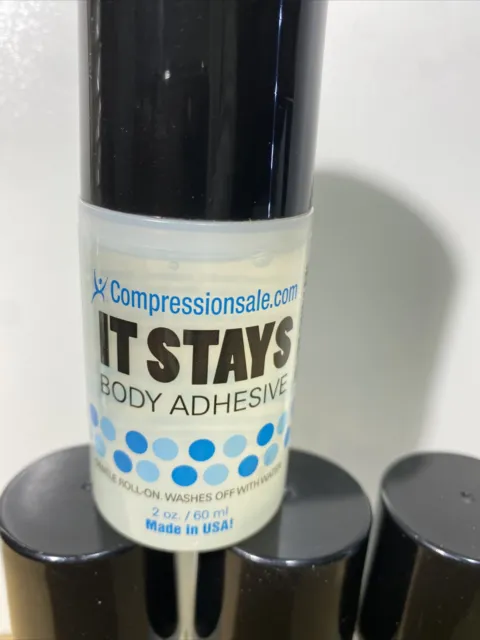 Adhesivo corporal It Stays - transparente 2 oz. Hecho en EE. UU.