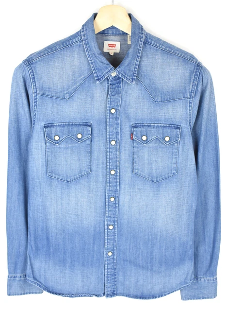 Chemise Vintage LEVI'S Pour Homme - Taille M - À Carreaux - Occasion Très Bon état