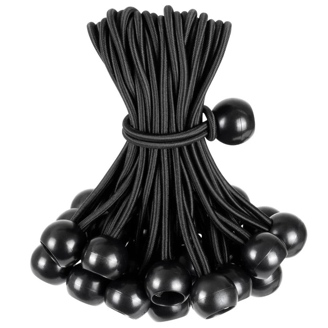 8 pulgadas lona pelotas bungee corbatas goma dosel cinturón camping, tiendas de campaña