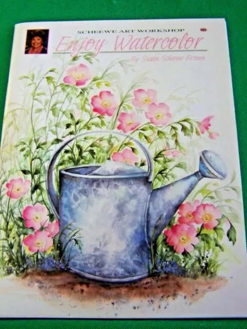 Enjoy Watercolor By Susan Scheewe Brown 2006 Outdoors  Art Workshop Paint Book