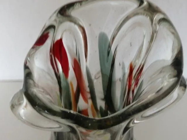 Vintage Vase mundgeblasen, Abriss ca. 1970er Jahre 3