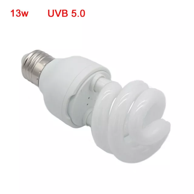13W Heating UV Reptile Light Pet Calcium Bulb Plant Tortoise UVB 26W Screw Lamp