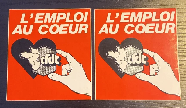 PETITE PAIRE D'AUTOCOLLANTS / DÉCALCOMANIES VINTAGE COURSE ORIGINAL ancien stock