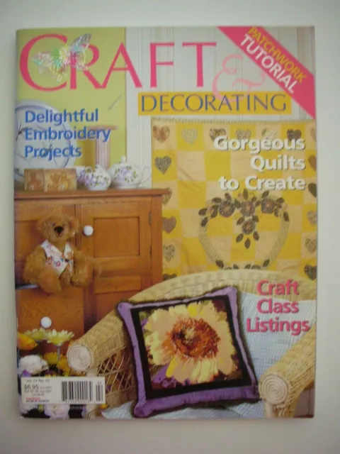 CRAFT & DECORATING Magazine Vol14No10 - Patchwork Embroidery Quilts Toys Art etc