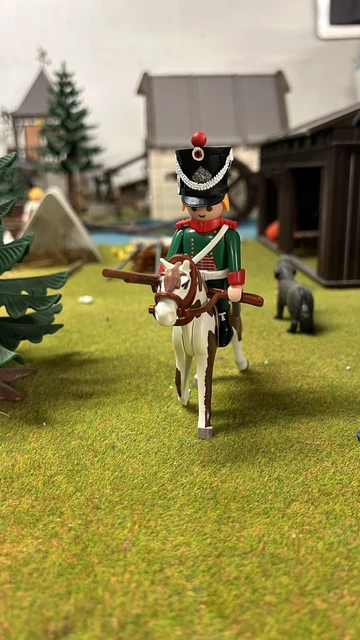 Playmobil Custom Napoleon 1er Empire Dragon A Cheval Du 21e Rgt N4