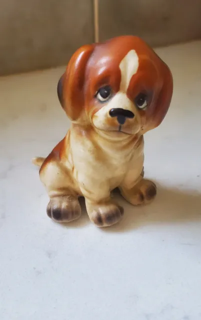JOSEF ORIGINALS Vintage Retro BEAGLE Puppy Dog Figurine Original Label