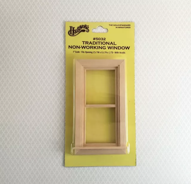 Dollhouse Miniature Window Traditional Non Working 1:12 Scale Houseworks 5032