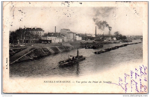 92 NEUILLY - vue prise du pont de neuilly