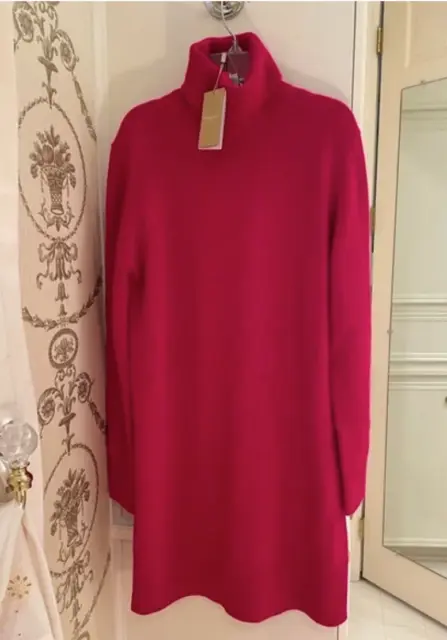Michael Kors Collection Kaia Cashmere Turtleneck Dress L