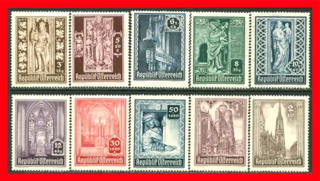 Austria Semi-postal Stamps Scott B189-B198, Mint Complete Set!! A194