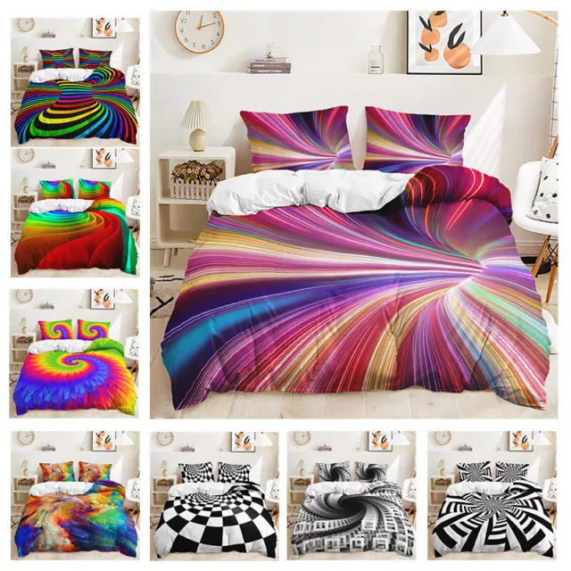 Quilt/Doona/Duvet Cover Set Single/Double/Queen/King Size Bed Pillow Cases