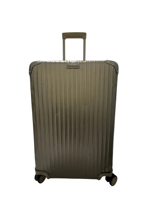 RIMOWA TOPAS TITANIUM 32L Cabin 4 Wheels Tsa Lock Aluminum
